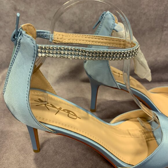 XYD Open Toe Rhinestones Ankle Strap Bridal Sandals - Picture 4 of 9